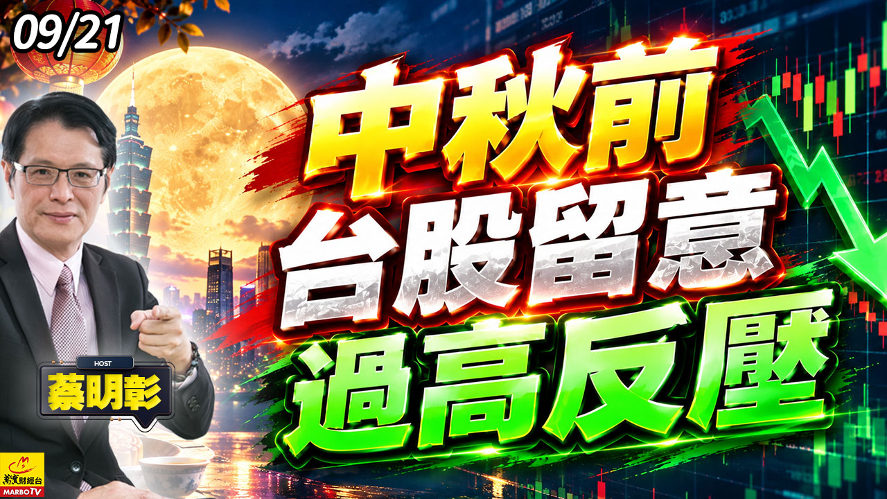 2026/09/21 中秋前台股留意過高反壓 #蔡明彰 #川習會 #台積電 #友達