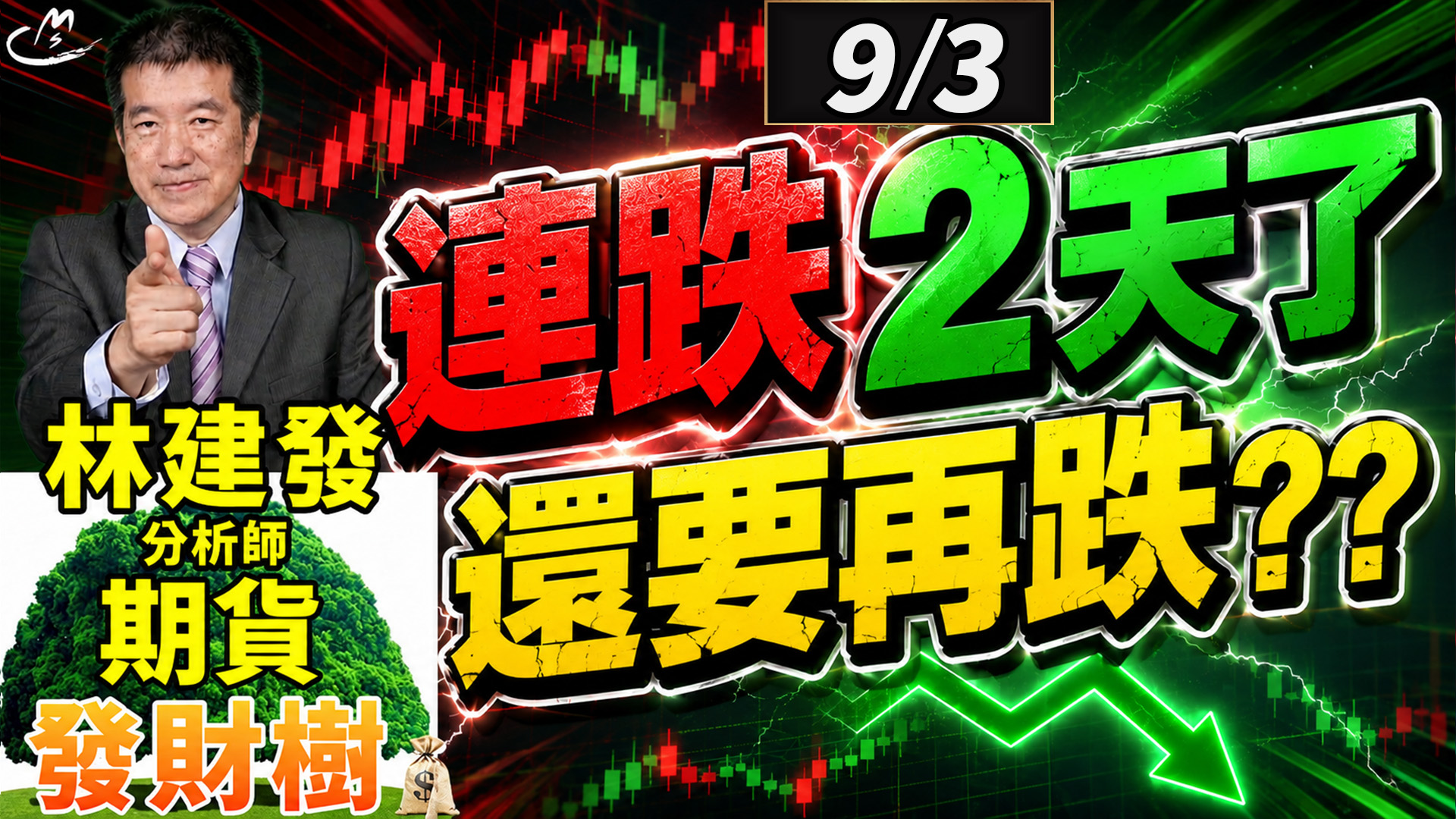 2026/9/3 連跌2天了 還要再跌 ?? 【期貨發財樹】林建發 分析師